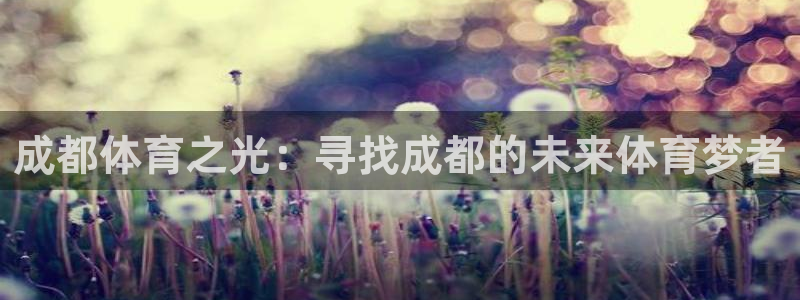 3377体育官网下载软件：成都体育之光：寻找成都的未来体育梦