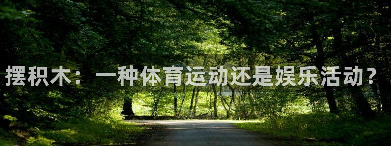 3377体育官网下载平台注册流程视频：摆积木：一种体育运动还